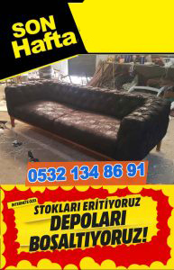 Siyah 3 lü Ofis Koltuk kanepe