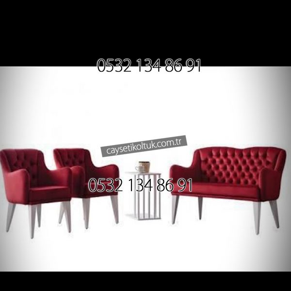 Bordo Cayseti koltuk Takımı