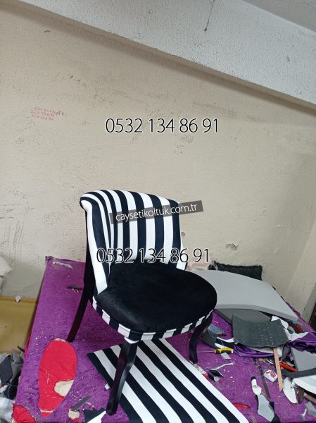 Zebra Berjer  Cafe Koltuk Kuafor tasarım